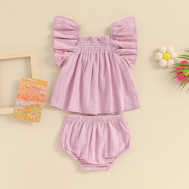 0-3Y Cute Baby Girls Summer Outfits Set