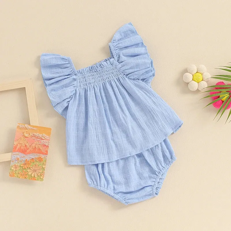 0-3Y Cute Baby Girls Summer Outfits Set
