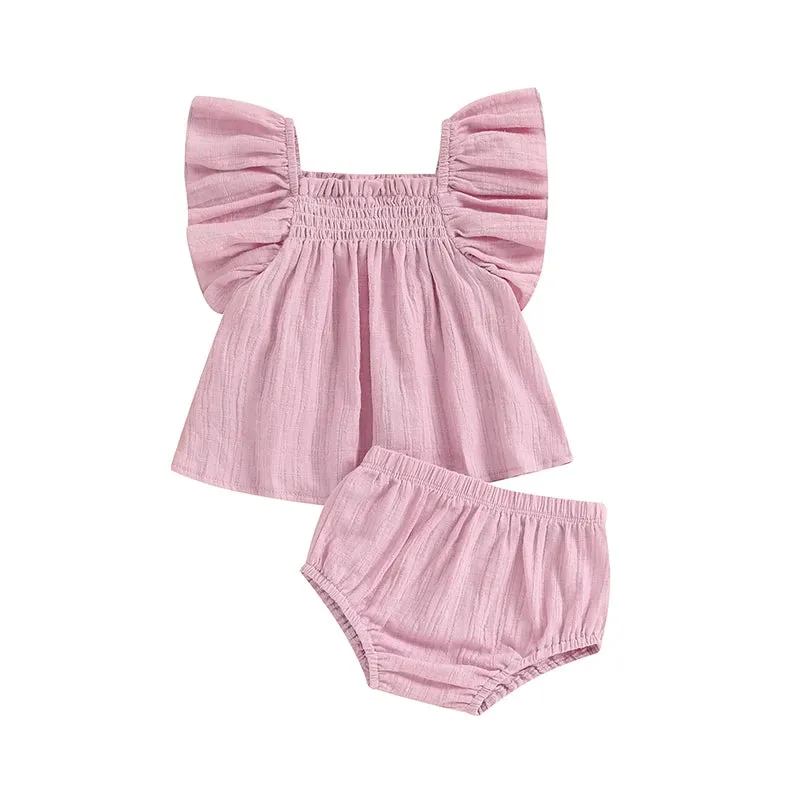 0-3Y Cute Baby Girls Summer Outfits Set