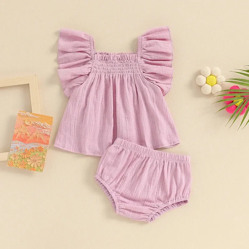 0-3Y Cute Baby Girls Summer Outfits Set