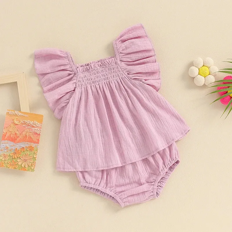 0-3Y Cute Baby Girls Summer Outfits Set
