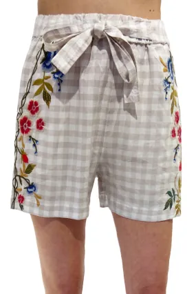 Adele Belted Gingham Short