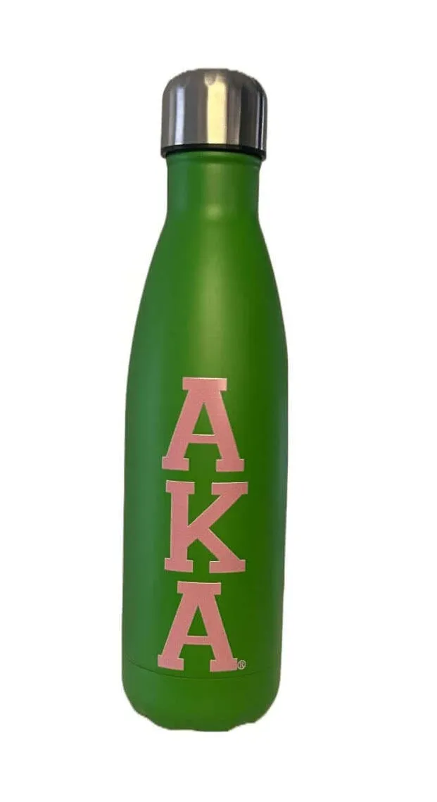 AKA Water Bottle - Stainless Steel with Letters
