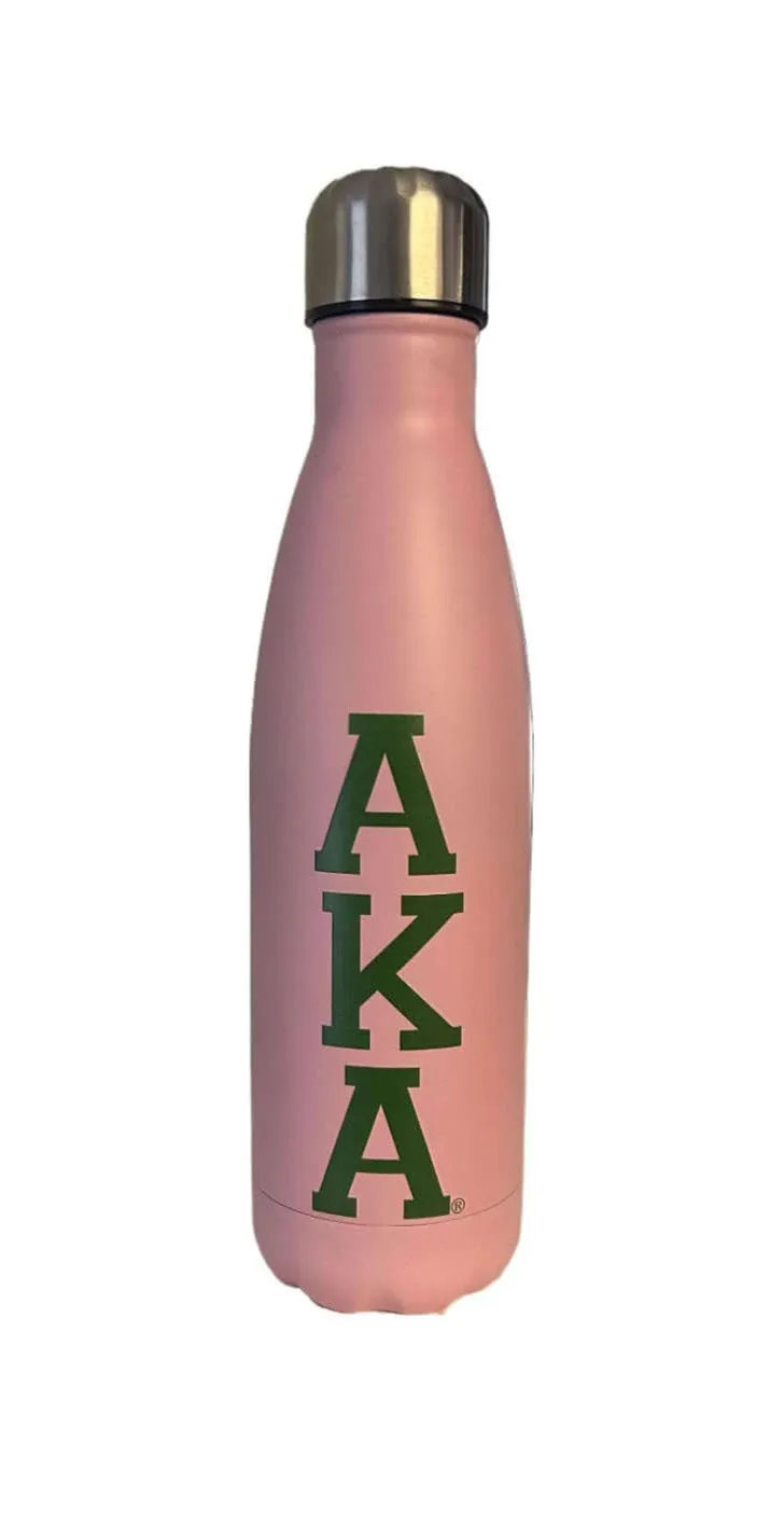 AKA Water Bottle - Stainless Steel with Letters
