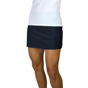 Black Athletic Slim Golf Skort