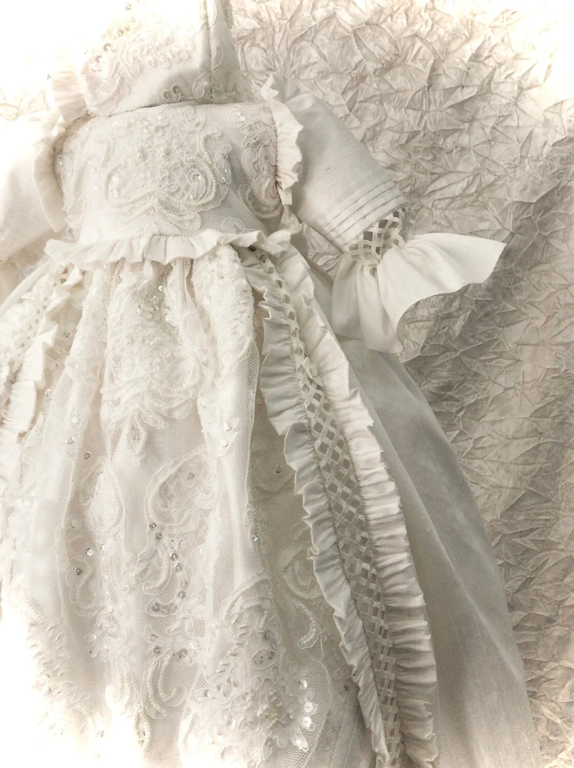 Heirloom Silk Baptism Gown unisex - Renato