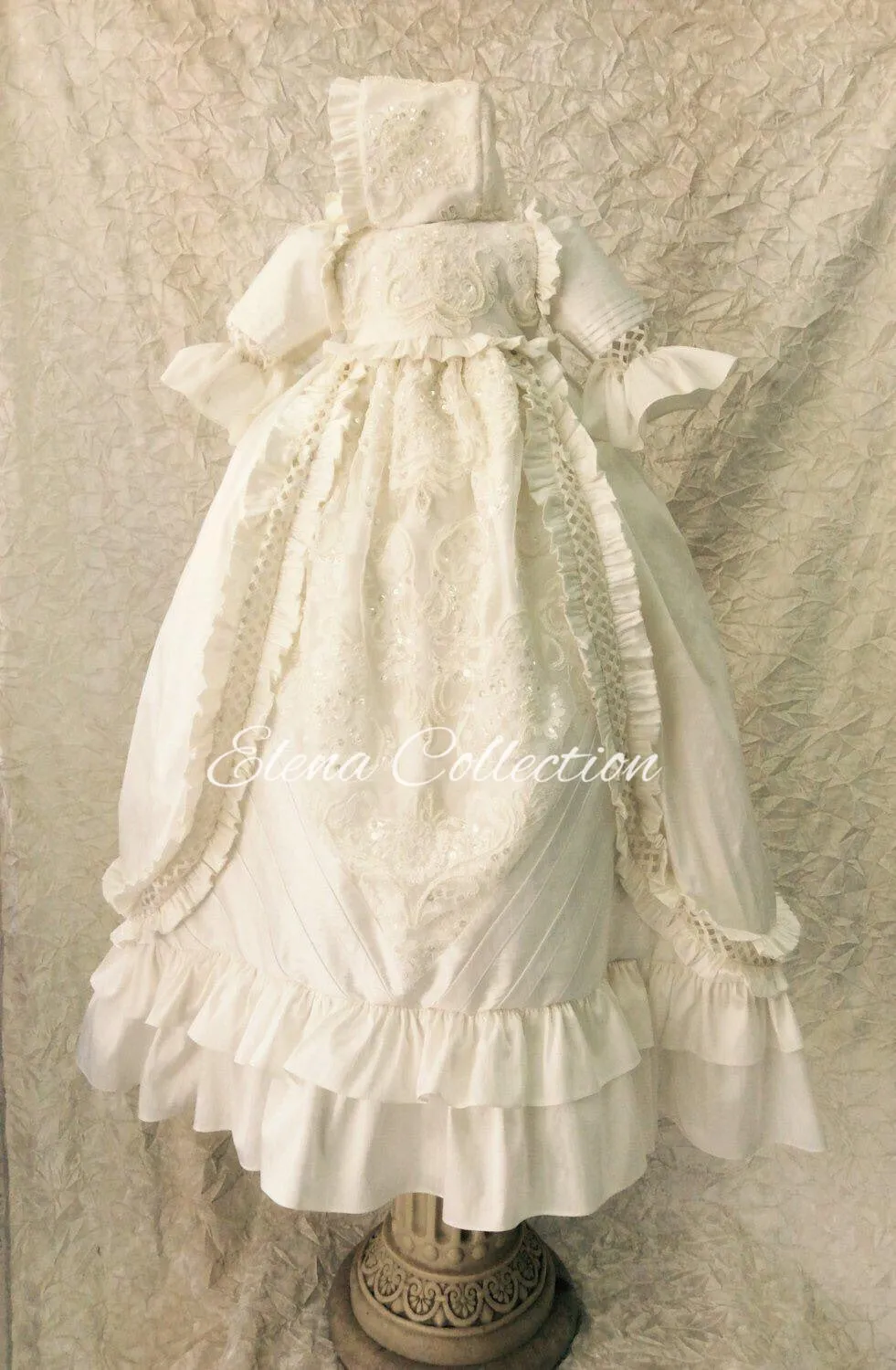 Heirloom Silk Baptism Gown unisex - Renato