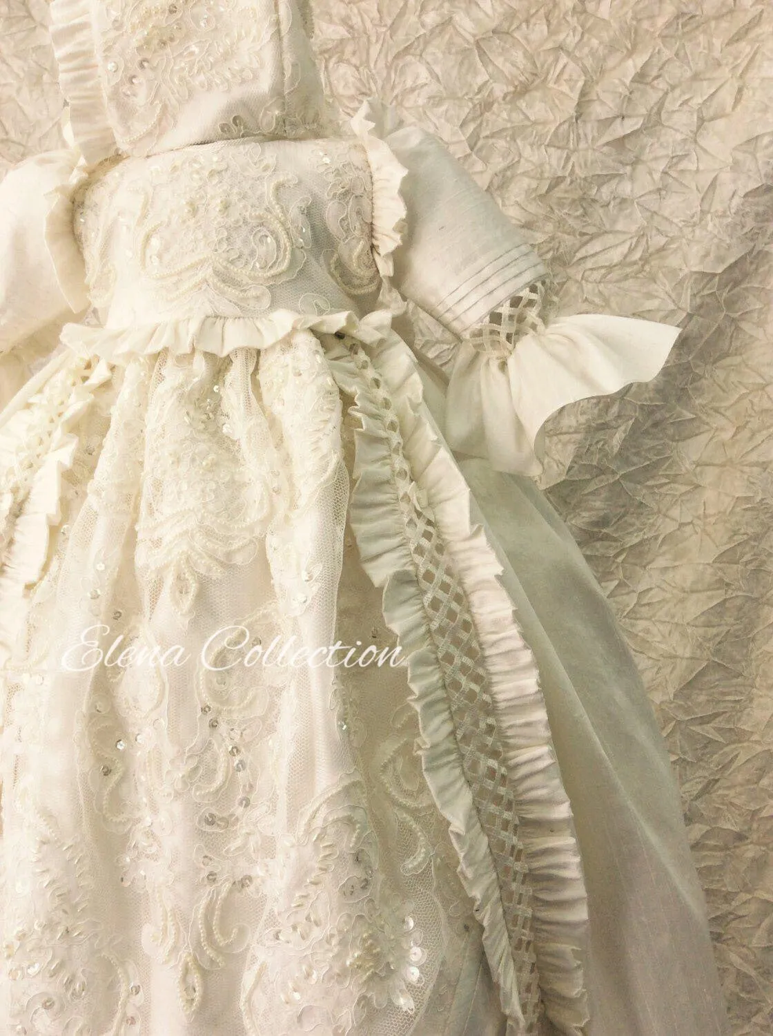 Heirloom Silk Baptism Gown unisex - Renato