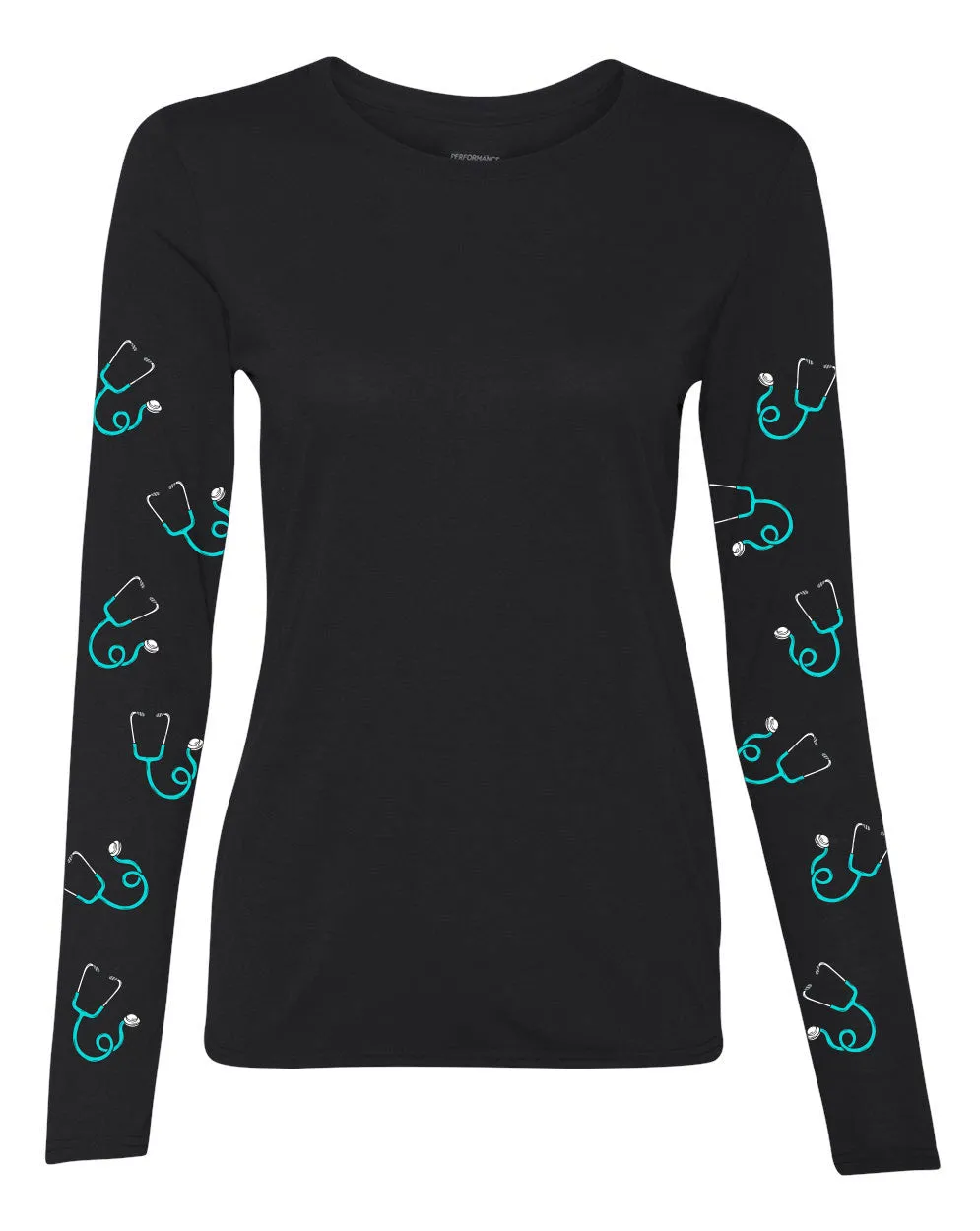Long Sleeve Performance Shirt (stethoscope edition)