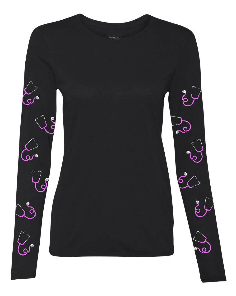 Long Sleeve Performance Shirt (stethoscope edition)
