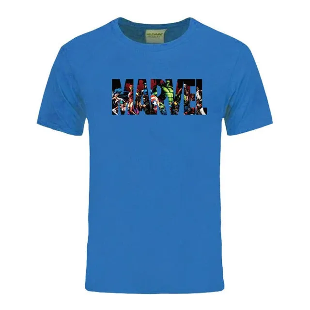 New Fashion Marvel Short Sleeve T-shirt
