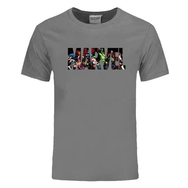New Fashion Marvel Short Sleeve T-shirt
