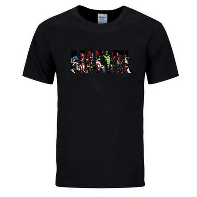New Fashion Marvel Short Sleeve T-shirt
