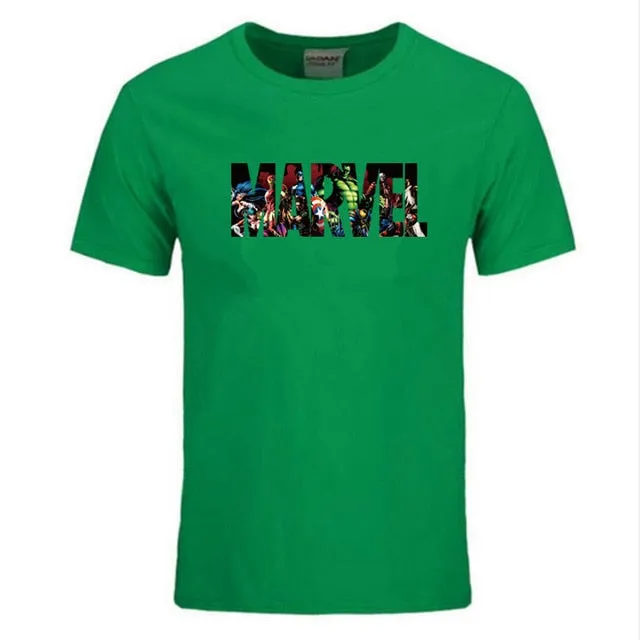 New Fashion Marvel Short Sleeve T-shirt