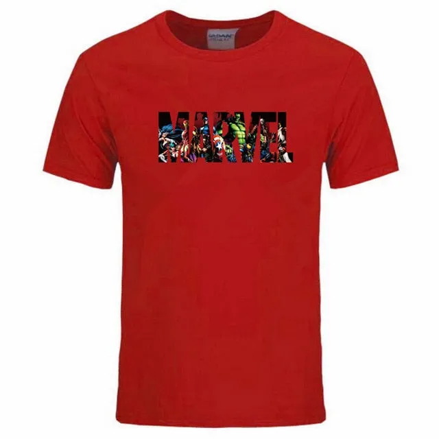 New Fashion Marvel Short Sleeve T-shirt