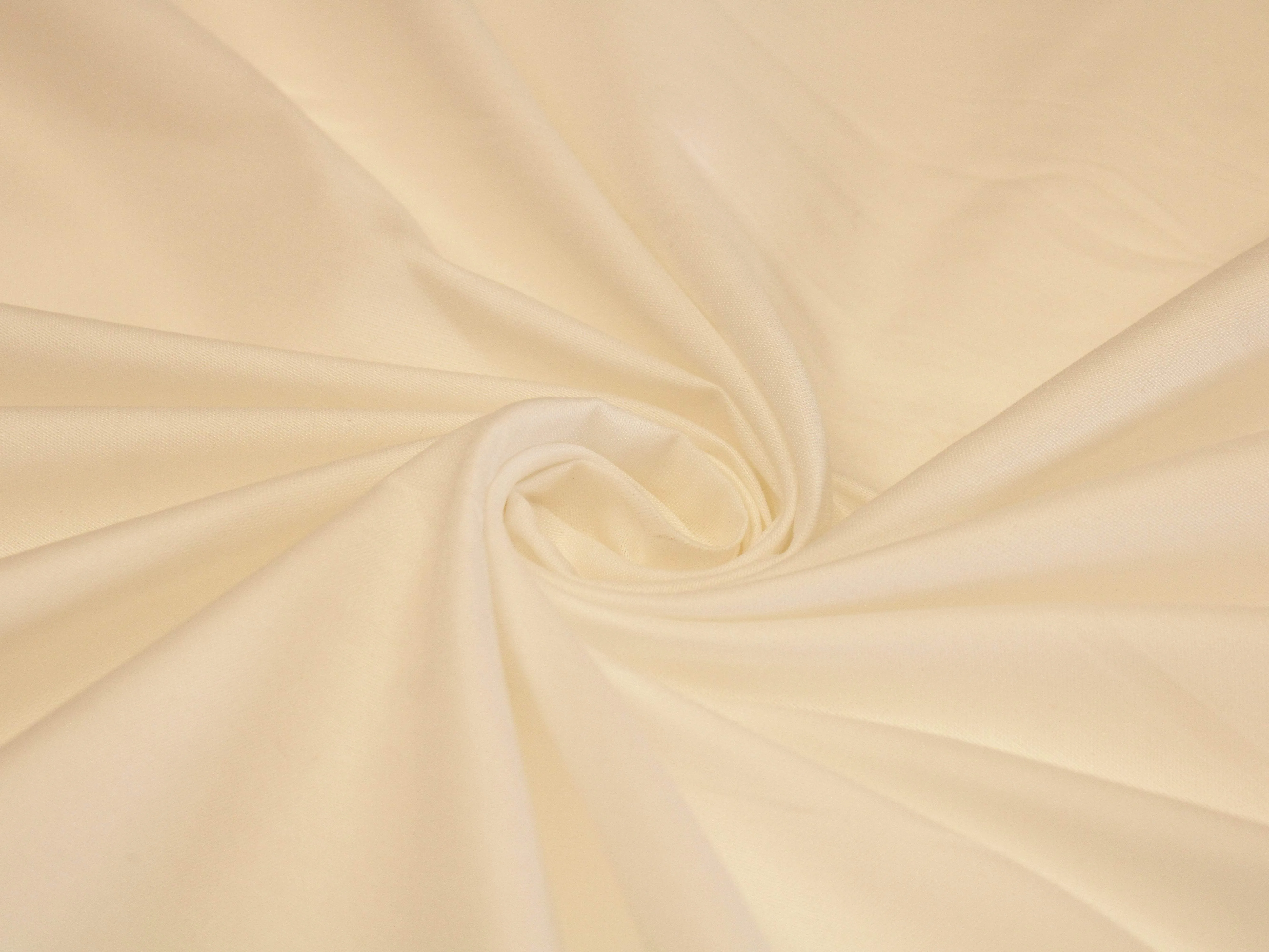 Plain Cotton Silk Fabric - White