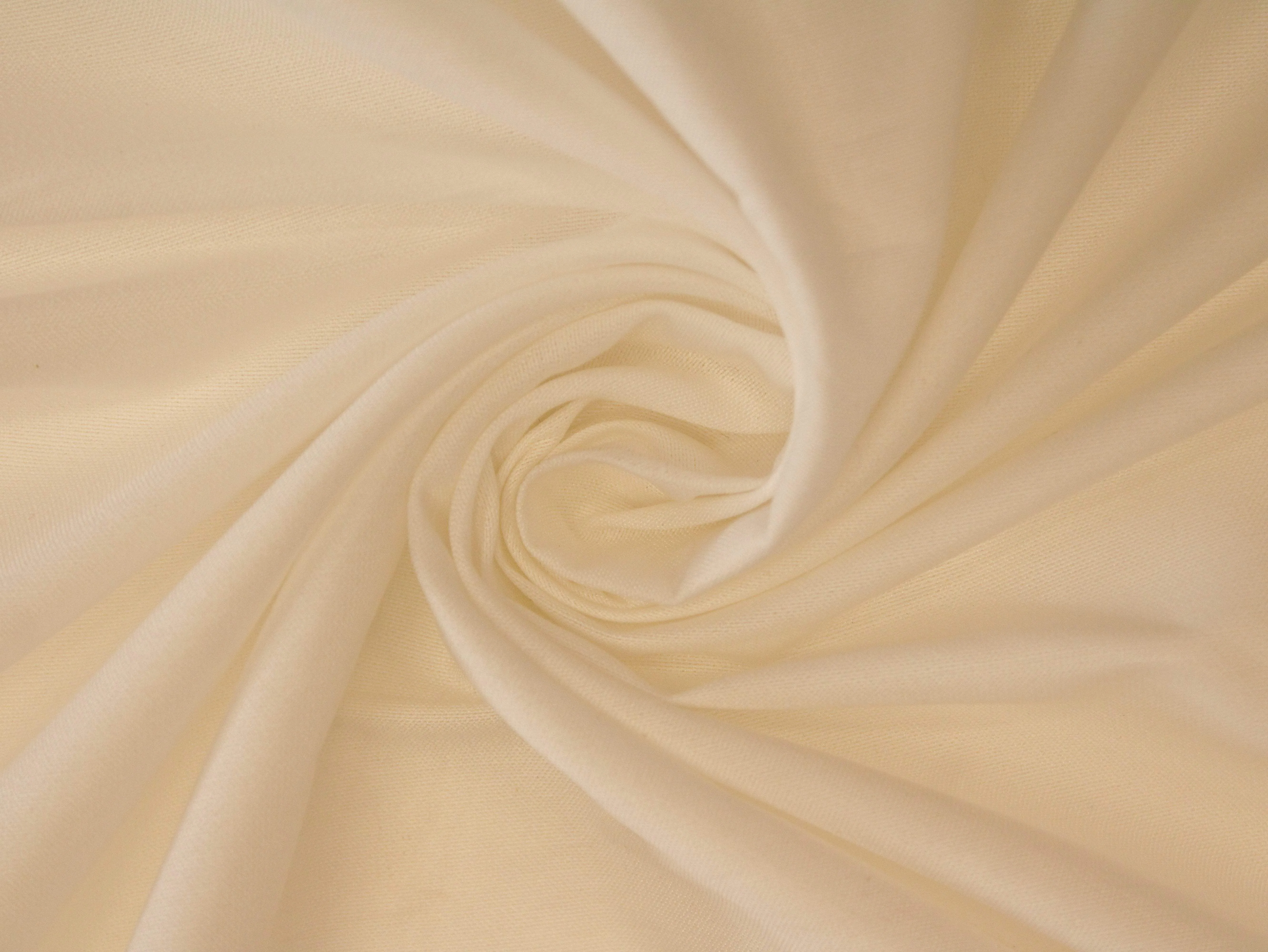 Plain Cotton Silk Fabric - White